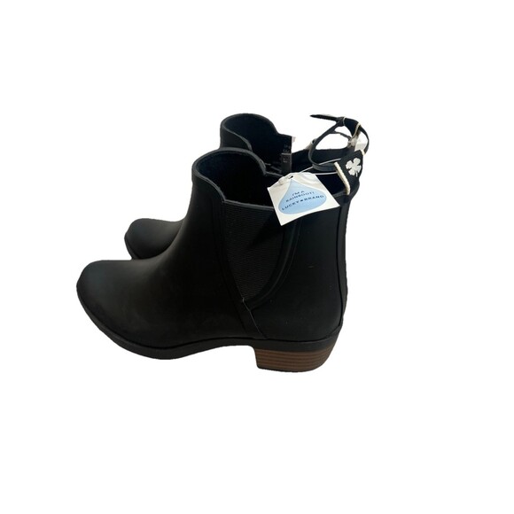 Lucky Brand Basel Chelsea Rubber Rain Boot New! Wellies Waterproof Black Size 6M - Picture 3 of 10
